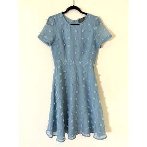 Anthropologie Sunday in Brooklyn Glenda Dress light blue S‎ spring garden party
